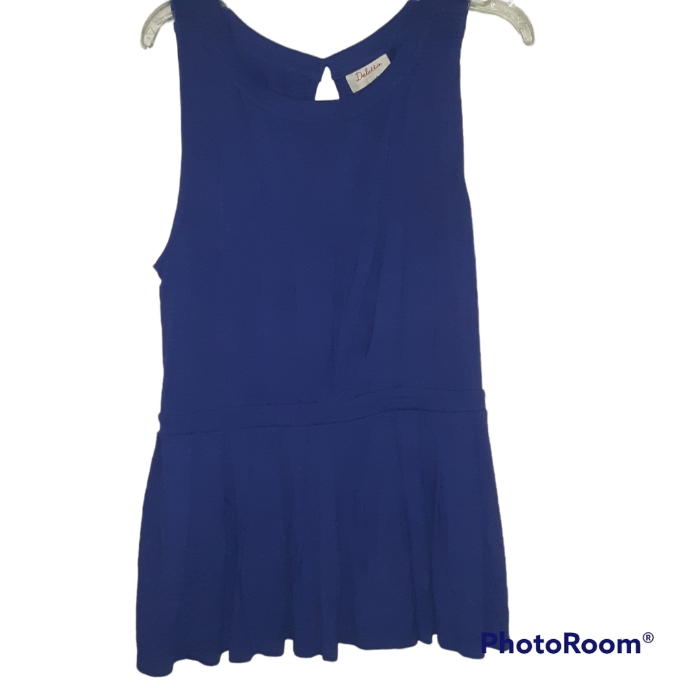 Anthropologie Maeve corbara pleated peplum top